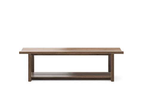 KAVA Bedroom 9600 Storage Bench - Natural Walnut
