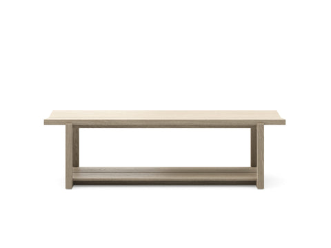 KAVA Bedroom 9600 Storage Bench - Washed Oak