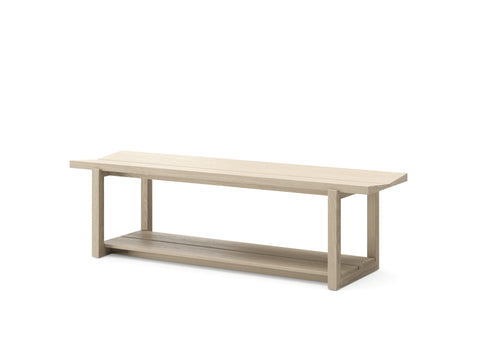 KAVA Bedroom 9600 Storage Bench - Washed Oak