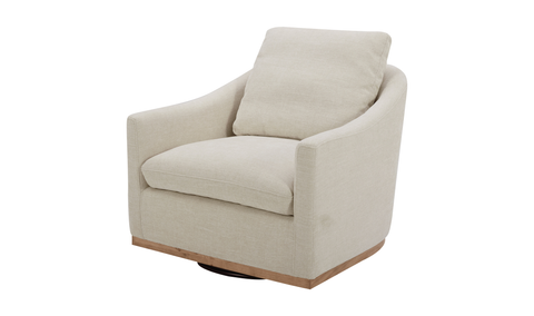 Linden Swivel Chair Soft Beige
