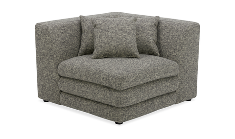 Lowtide Corner Chair - Stone Tweed