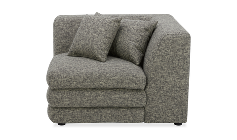 Lowtide Corner Chair - Stone Tweed