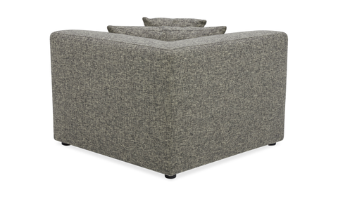 Lowtide Corner Chair - Stone Tweed