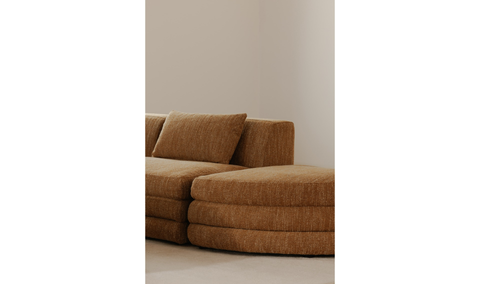 Lowtide Curved Ottoman Amber Glow