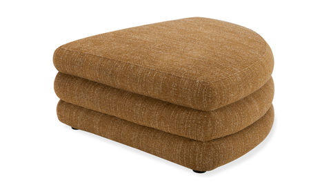 Lowtide Curved Ottoman Amber Glow