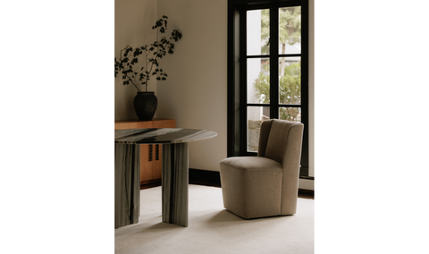 Cormac Rolling Dining Chair Warm Sand