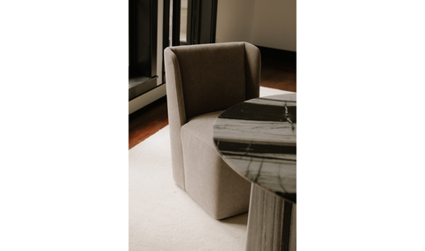 Cormac Rolling Dining Chair Warm Sand