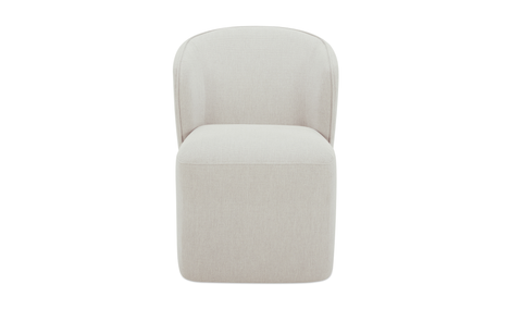 Larson Rolling Dining Chair Heather Grey
