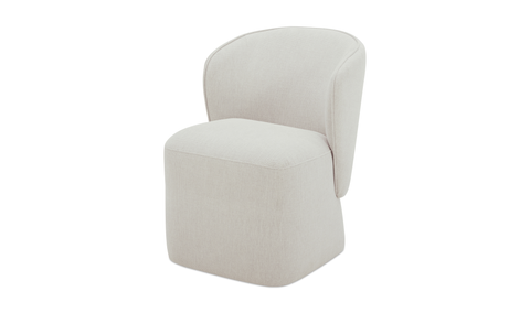 Larson Rolling Dining Chair Heather Grey