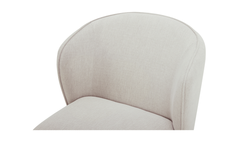 Larson Rolling Dining Chair Heather Grey