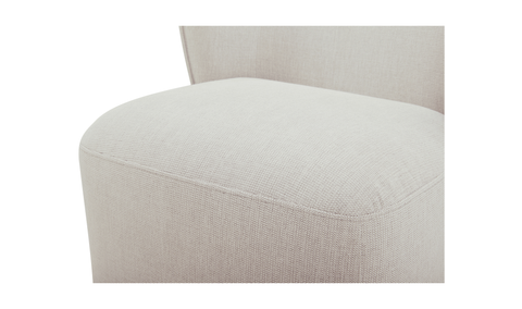 Larson Rolling Dining Chair Heather Grey