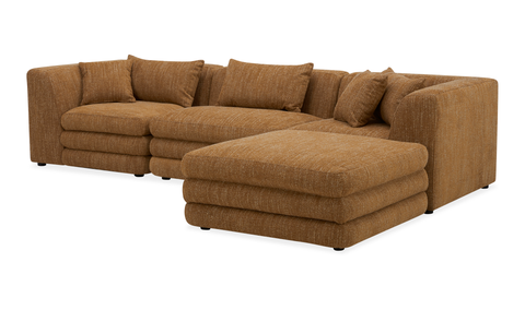 Lowtide Lounge Modular Sectional Amber Glow