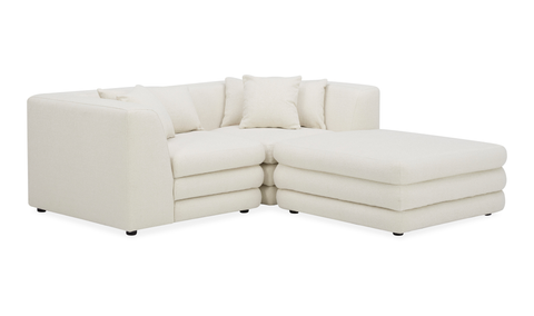 lowtide nook modular sectional - warm white