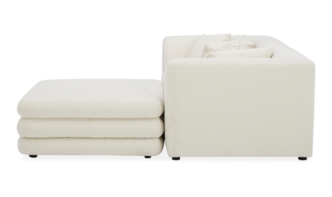lowtide nook modular sectional - warm white