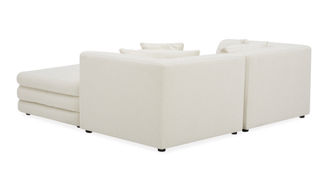 lowtide nook modular sectional - warm white