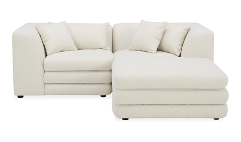 lowtide nook modular sectional - warm white