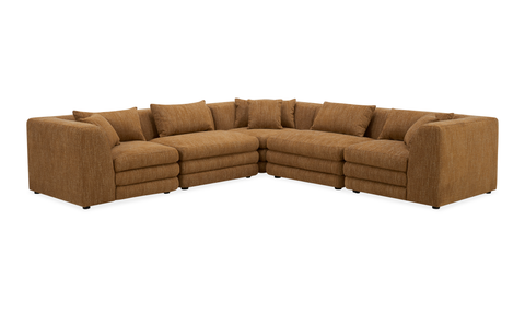 Lowtide Classic L-Shaped Modular Sectional Amber Glow