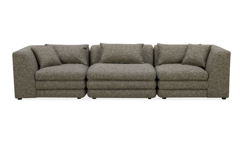 Lowtide Modular Sofa - Stone Tweed