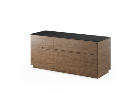 Luma 6720 Multifunction Cabinet - Natural Walnut / Black