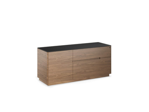 Luma 6720 Multifunction Cabinet - Natural Walnut / Black