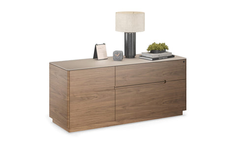 Luma 6720 Multifunction Cabinet - Natural Walnut / Dune