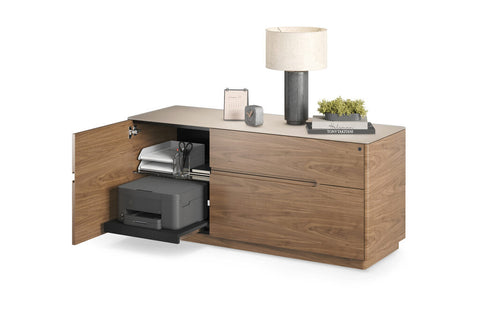 Luma 6720 Multifunction Cabinet - Natural Walnut / Dune