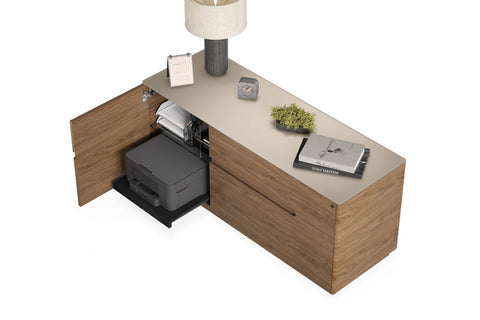 Luma 6720 Multifunction Cabinet - Natural Walnut / Dune