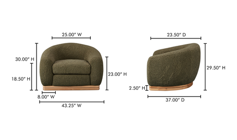 Marlowe Lounge Chair - Green