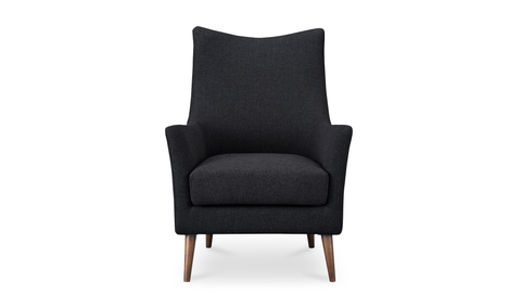Fisher Armchair Wool Blend Charcoal