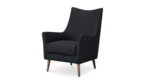 Fisher Armchair Wool Blend Charcoal