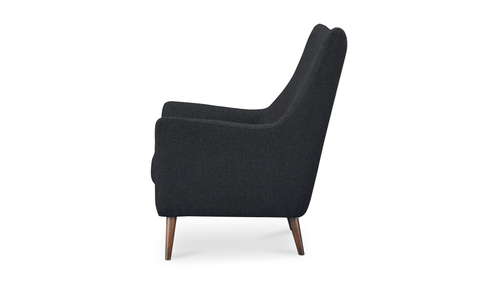 Fisher Armchair Wool Blend Charcoal