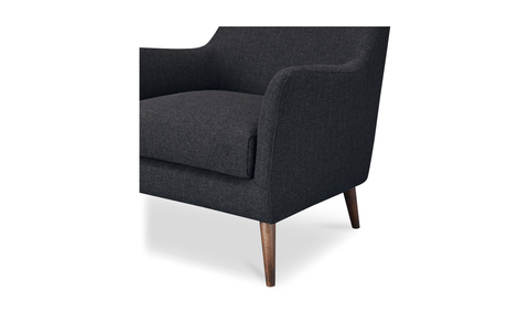Fisher Armchair Wool Blend Charcoal