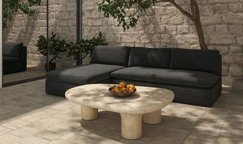 Miles Outdoor Modular 2 Piece Speckled Charcoal