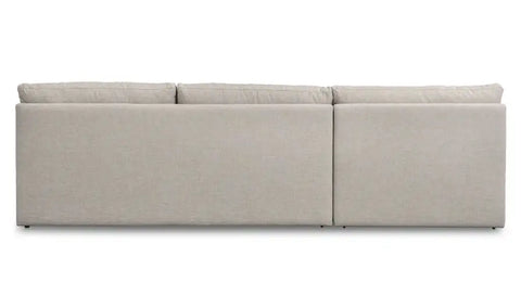 Miles Outdoor Modular 2 Piece Speckled Light Grey