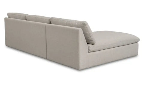 Miles Outdoor Modular 2 Piece Speckled Light Grey