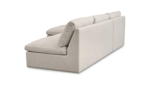 Miles Outdoor Modular 2 Piece Speckled Light Grey