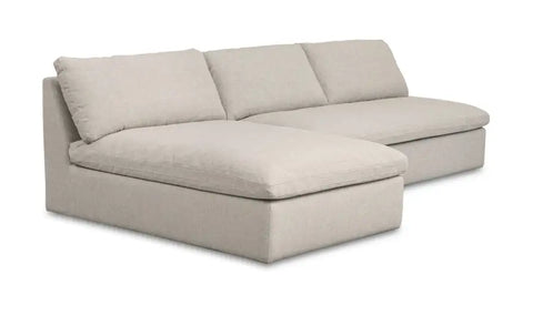 Miles Outdoor Modular 2 Piece Speckled Light Grey