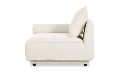 Rosello Left Arm Facing Chair - White