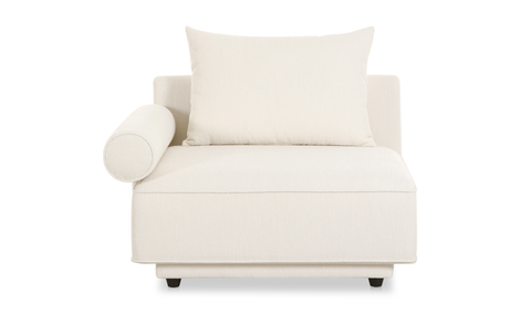 Rosello Left Arm Facing Chair - White