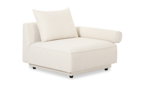 Rosello Right Arm Facing Chair - White