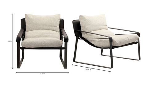 Connor Club Chair - White