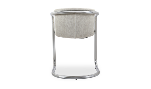 Freeman Chrome Frame Dining Chair Blended Cream