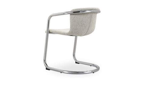 Freeman Chrome Frame Dining Chair Blended Cream