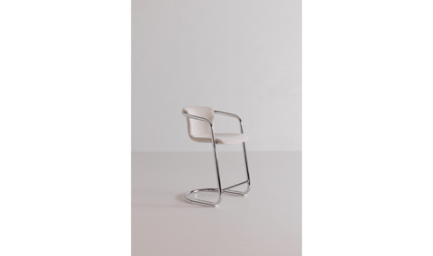 Freeman Chrome Frame Counter Stool Blended Cream