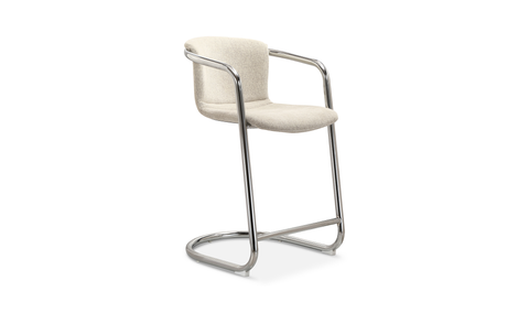 Freeman Chrome Frame Counter Stool Blended Cream