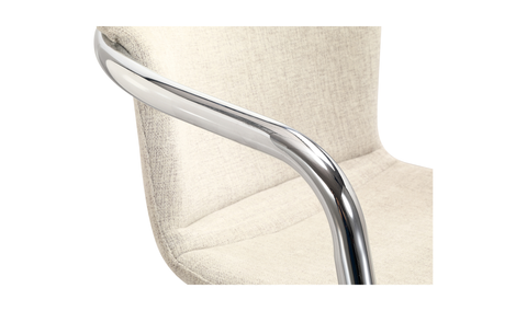 Freeman Chrome Frame Counter Stool Blended Cream