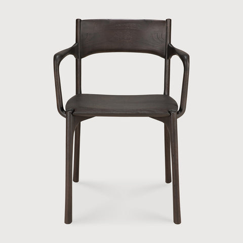 PI Dining Arm Chair - Teak Dark Brown