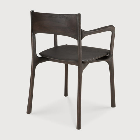 PI Dining Arm Chair - Teak Dark Brown