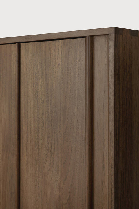 Pillar sideboard - Teak Wild Brown - 86.5"