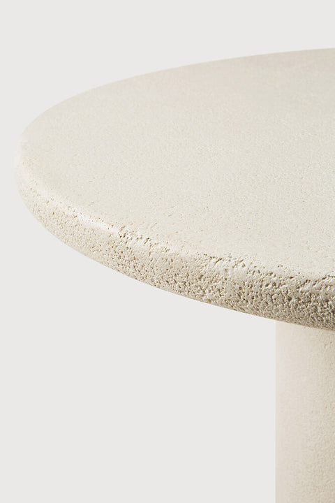 Elements Dining Table - Microcement - Off White - round 35.5"
